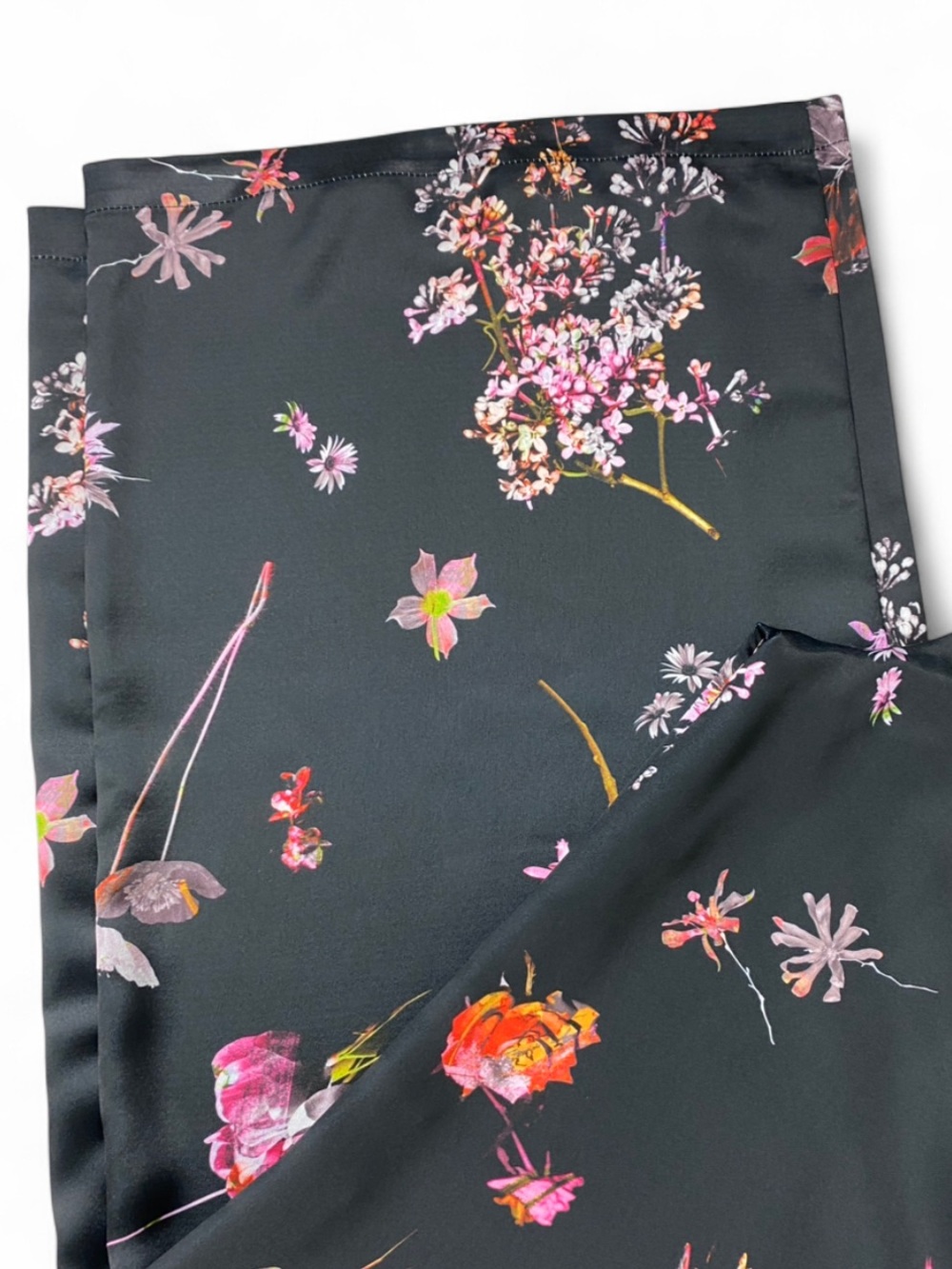 Victoria's Secret Floral Satin Wide Leg Pants Lounge Luxe - Picture 9 of 12